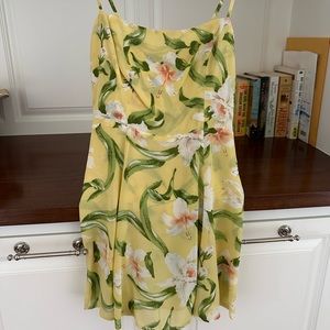 Yellow floral REFORMATION dress